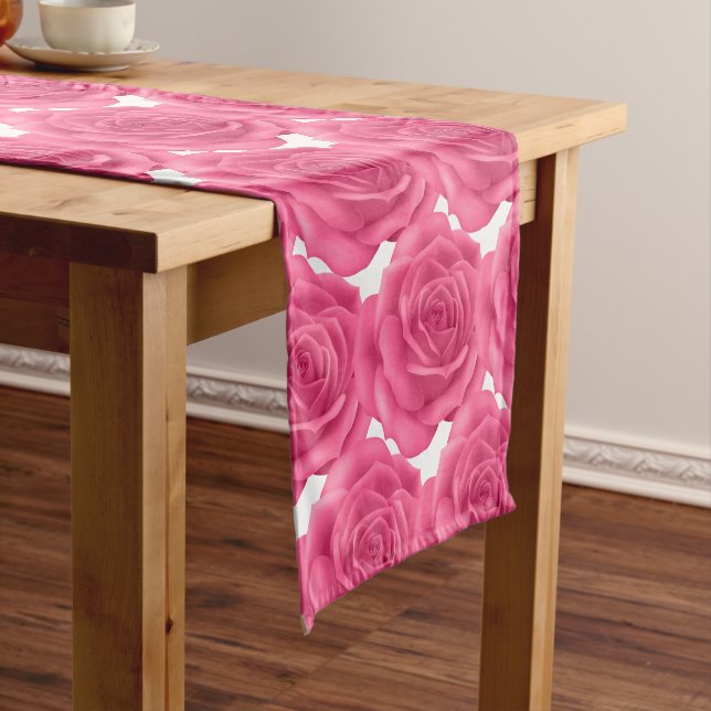 Caminho De Mesa Pequeno Mesa de Rosas Rosa (No Local)