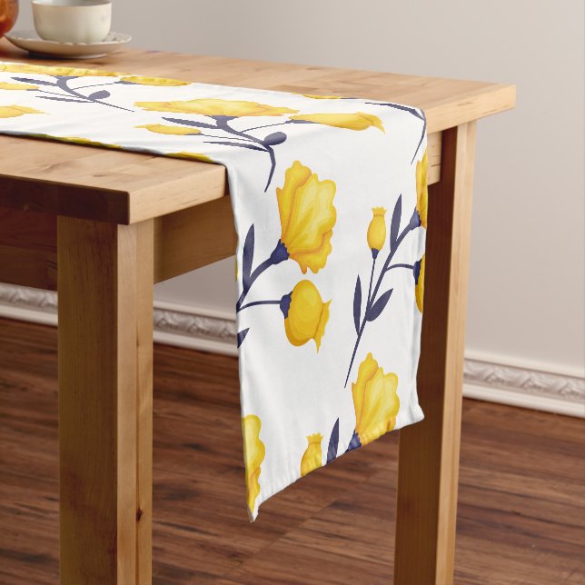 Caminho De Mesa Pequeno Mesa de Tulipas Amarelas (No Local)