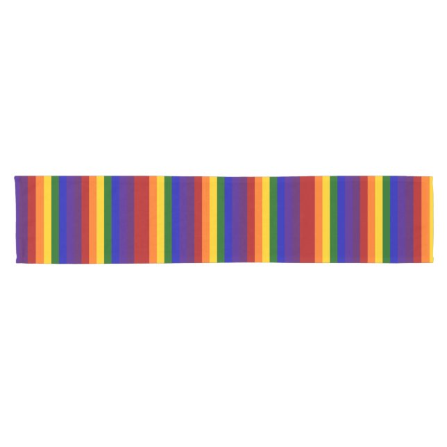 Caminho De Mesa Pequeno Mesa do Rainbow Stripes (Horizontal)