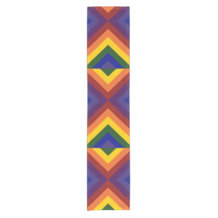 Caminho De Mesa Pequeno Mesa Rainbow Chevrons Runner