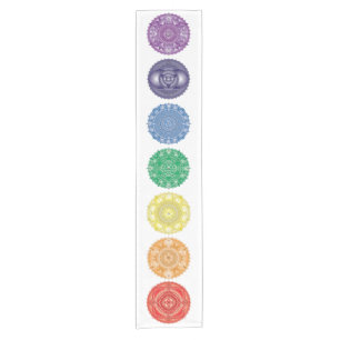 Caminho De Mesa Pequeno Mesa Runner Chakra Mandala