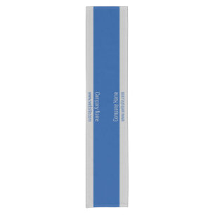 Caminho De Mesa Pequeno Modelo de Texto Azul e Cinza