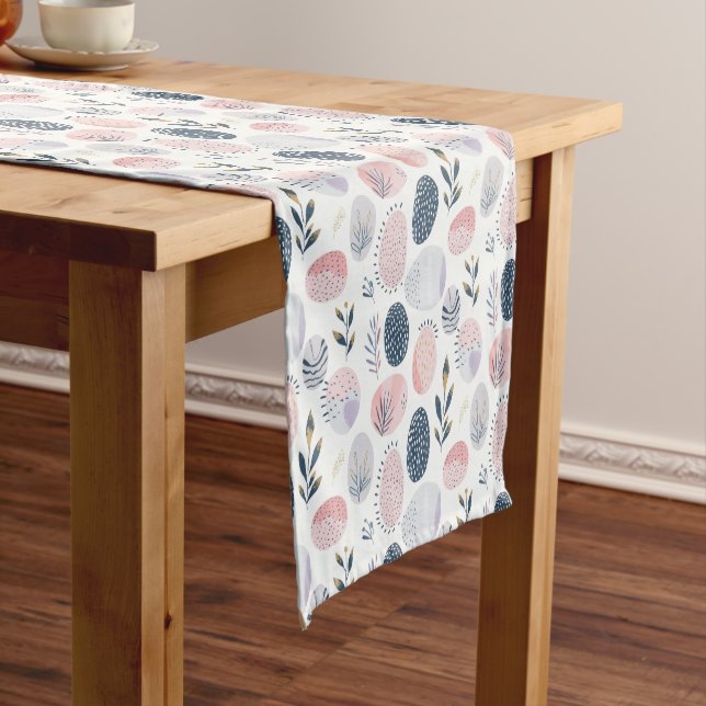 Caminho De Mesa Pequeno Modern Pastel Easter Egg  Table Runner (No Local)