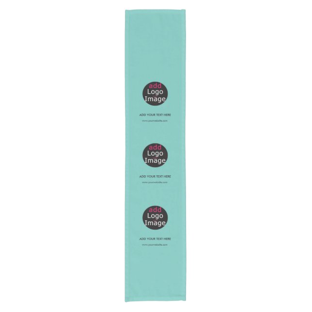 Caminho De Mesa Pequeno Modern Professional Custom Business Chic Mint (Frente)