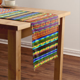 Caminho De Mesa Pequeno Moderno Geométrico Pastel Vintage