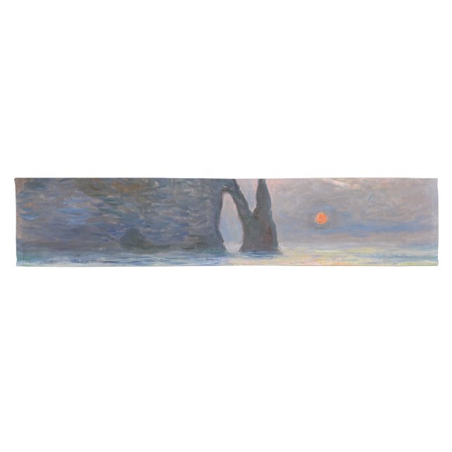 Caminho De Mesa Pequeno Monet - Manneport, Cliff em Etretat, Sunset (Horizontal)