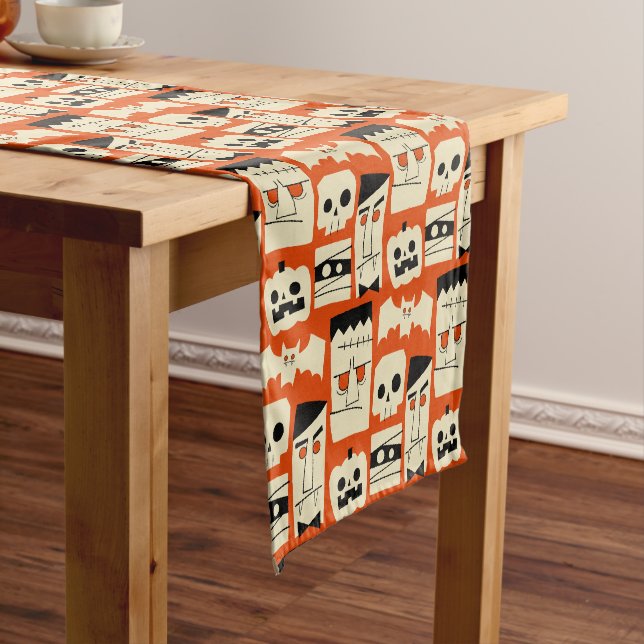 Caminho De Mesa Pequeno Monstros Retro Mod (No Local)