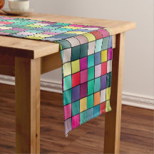 Mosaico colorido, padrão de quadrados geométricos