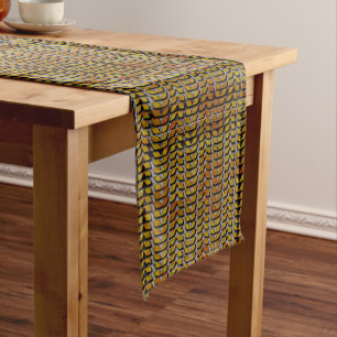 Caminho De Mesa Pequeno Motif Africano