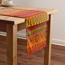 Caminho De Mesa Pequeno Motivo de Arte Geométrica – Padrão Global Moderno