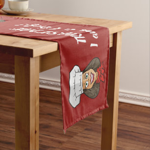 Caminho De Mesa Pequeno Mulher Chef