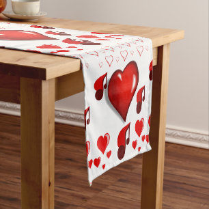 Caminho De Mesa Pequeno Namorados do corredor do Tablecloth