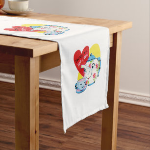 Caminho De Mesa Pequeno Namorados do corredor do Tablecloth