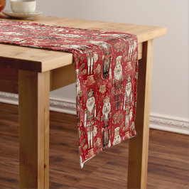 Caminho De Mesa Pequeno Natal dos Nozes Vermelhos