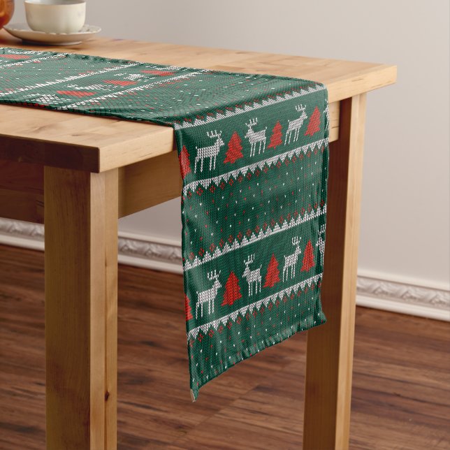 Caminho De Mesa Pequeno Natal Minimalista (No Local)