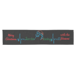 Caminho De Mesa Pequeno Natal Santa Baby Personalize 14 x 72