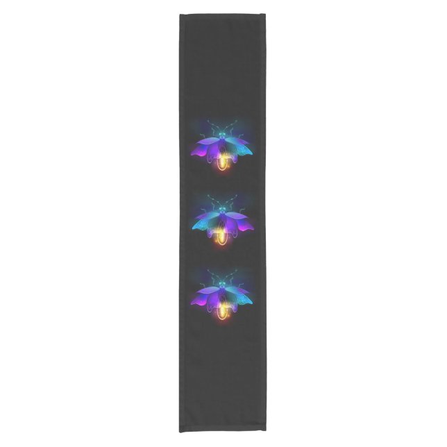 Caminho De Mesa Pequeno Neon Firefly a preto (Frente)