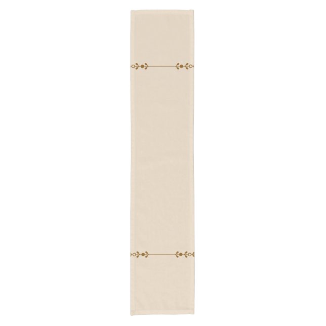 Caminho De Mesa Pequeno Neutral Farmhouse Botanical Table Runner (Frente)