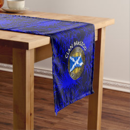 Caminho De Mesa Pequeno Nó de Tartan e Bandeira do Clã MacLeod