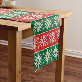 Caminho De Mesa Pequeno Nordic Noel Tricô