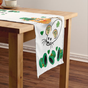 Caminho De Mesa Pequeno O dia de St Patrick do corredor do Tablecloth