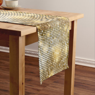 Caminho De Mesa Pequeno O sequin dourado sparkling brilhante brilha bola