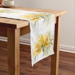 Caminho De Mesa Pequeno Orquídea-mariposa amarela ao sol