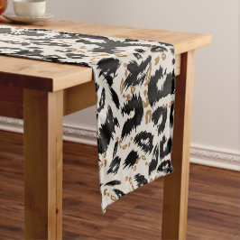Caminho De Mesa Pequeno Padrão Abstrato de Leopardo Africano Boêmio