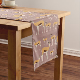 Caminho De Mesa Pequeno Padrão Animal de Antílope Selvagem