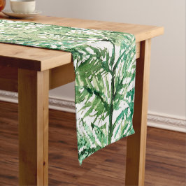 Caminho De Mesa Pequeno Padrão Artístico de Árvore Pintada à Mão com Aquar