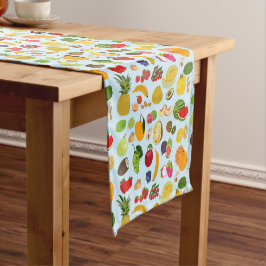 Caminho De Mesa Pequeno Padrão Colorido de Fruta de Verão
