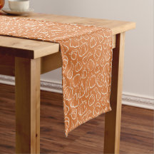 Padrão de Abóbora Laranja Decoração de Outono Hall