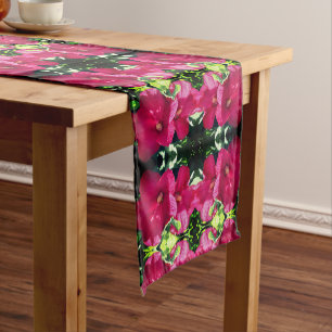 Caminho De Mesa Pequeno Padrão de Abstrato de Par de Flor do Red Hibiscus
