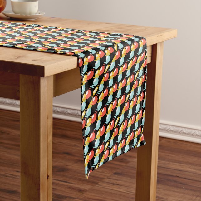 Caminho De Mesa Pequeno Padrão de Bule de Chá Moderno (No Local)