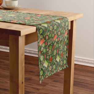 Caminho De Mesa Pequeno Padrão de Colagem do Artesanato de Pouco Tempo do