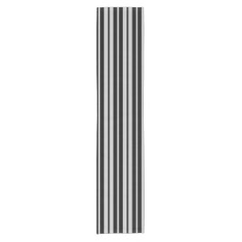 Caminho De Mesa Pequeno Padrão de Faixa Vertical Preta da Cinza Cinza