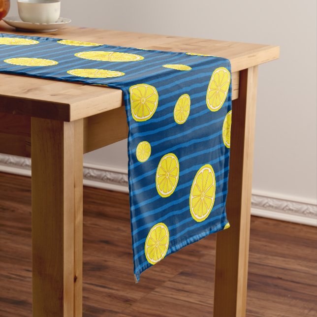 Caminho De Mesa Pequeno Padrão de fatias de limão (No Local)