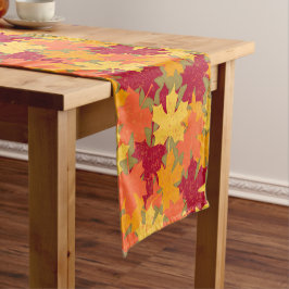Caminho De Mesa Pequeno Padrão de Folhas de outono do outono