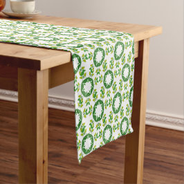 Caminho De Mesa Pequeno Padrão de Folhas, Padrão de Folhagens, Folhas Verd