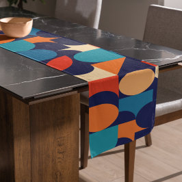 Caminho De Mesa Pequeno Padrão de Formas Geométricas de Multicores abstrat