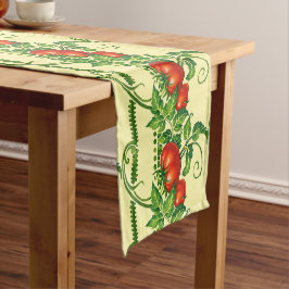 Caminho De Mesa Pequeno Padrão de friso de tomates de jardim Art Nouveau r
