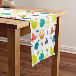 Caminho De Mesa Pequeno Padrão de fruta, ameixa, laranja, limão, pera, maç