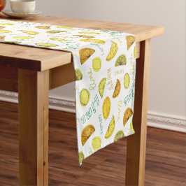 Caminho De Mesa Pequeno Padrão de Frutas Limão e Lima