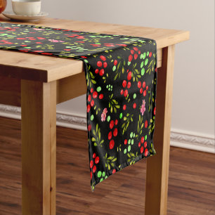 Caminho De Mesa Pequeno Padrão de Frutas Vermelhas