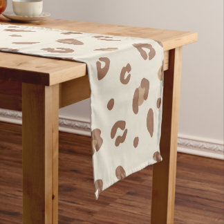 Caminho De Mesa Pequeno Padrão de Impressão de Leopardo Abstrato Neutro |