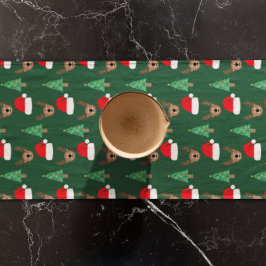 Caminho De Mesa Pequeno Padrão de Natal