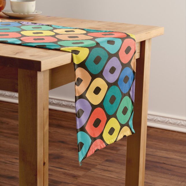 Caminho De Mesa Pequeno Padrão de Ogee de Multicores (No Local)