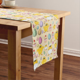 Caminho De Mesa Pequeno Padrão de Pintinhos de Páscoa