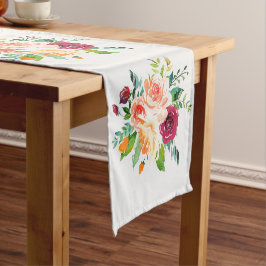Caminho De Mesa Pequeno Padrão de Rosas de Vintage bonito