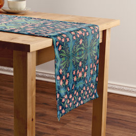 Caminho De Mesa Pequeno Padrão Floral de William Morris Harebell, Azul Ros